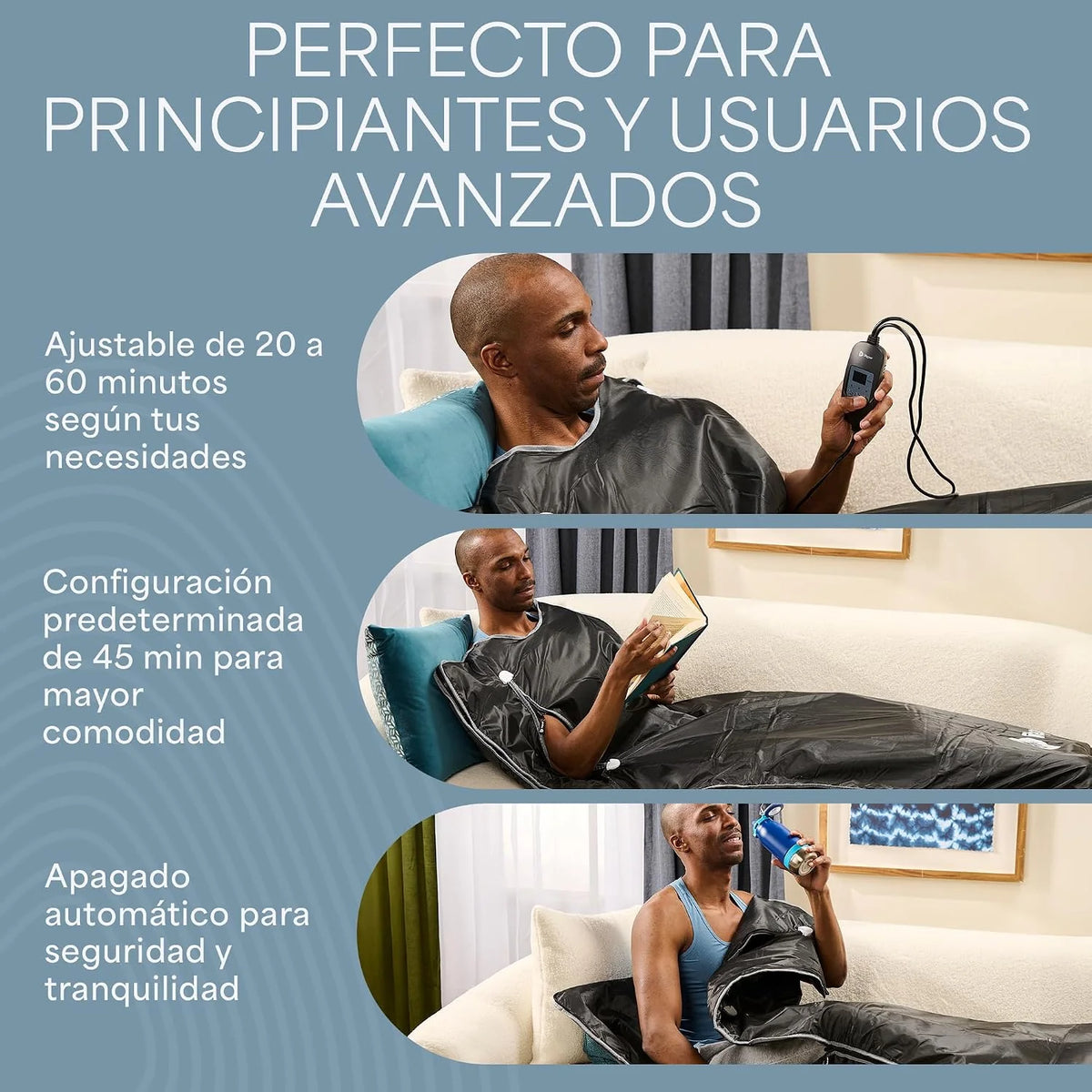 Lifepro BioRemedy Plus Manta de Sauna Infrarroja Portátil de Terapia para Casa