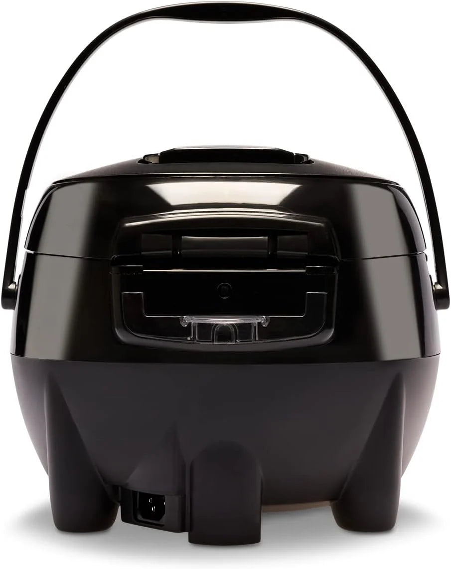 REISHUNGER Olla Arrocera Eléctrica y Vaporera – 1,5 L – Negra