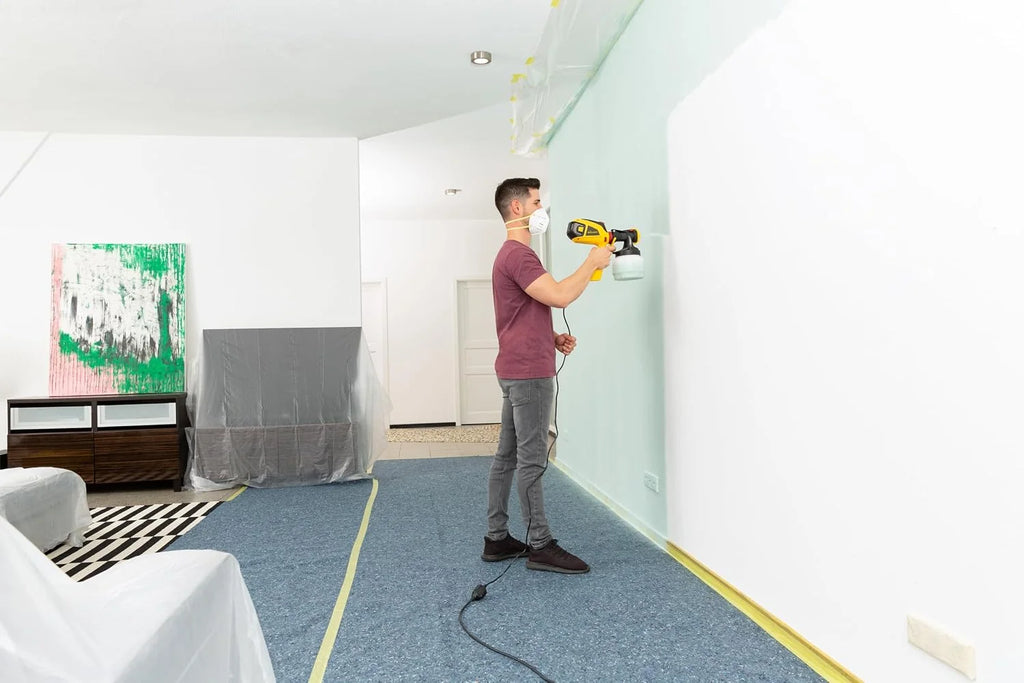 WAGNER pulverizador de Pintura W 590 FLEXiO para plásticas/látex, Barnices y esmaltes Interiores y Exteriores, 15 m²-6 min, depósito 1300 ml/800 ml, 630 W