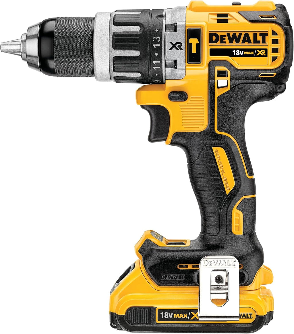 DEWALT DCK266P2T-QW - Kit Taladro Percutor DCD796 XR 18V, Atornillador de Impacto DCF887, 2 Baterías 5Ah + Cargador DCB115, Maletín Tstak