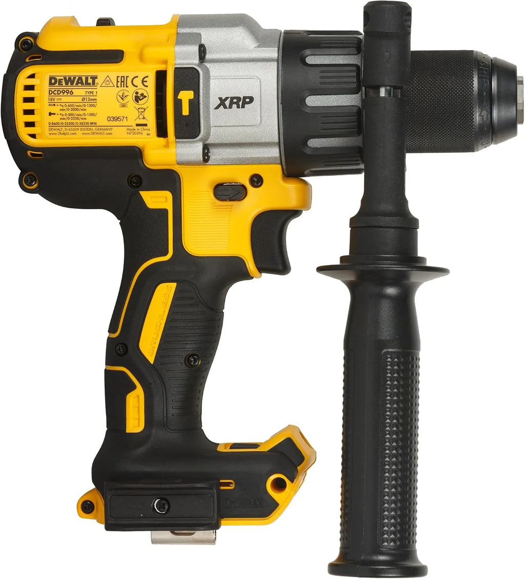 DEWALT DCD996NT - XJ - Taladro Percutor sin escobillas XR 18V XRP 13mm 95Nm sin cargador/batería con maletín TSTAK