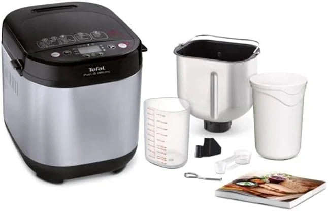 Máquina para hacer pan Tefal PF240E38, negro/acero inoxidable