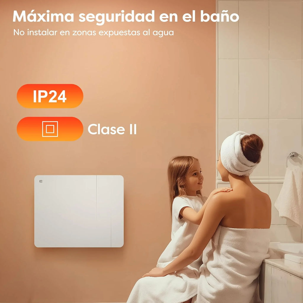 CIARRA 1000W Inertia Radiator with Ceramic and WiFi Heating Film