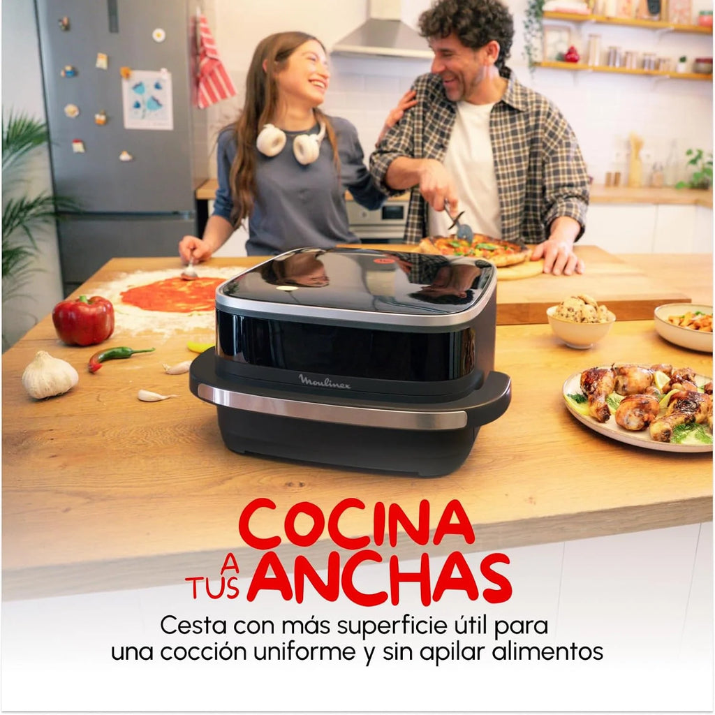 Moulinex Easy Fry XL Surface, Freidora de Aire 2200 W, Doble Resistencia