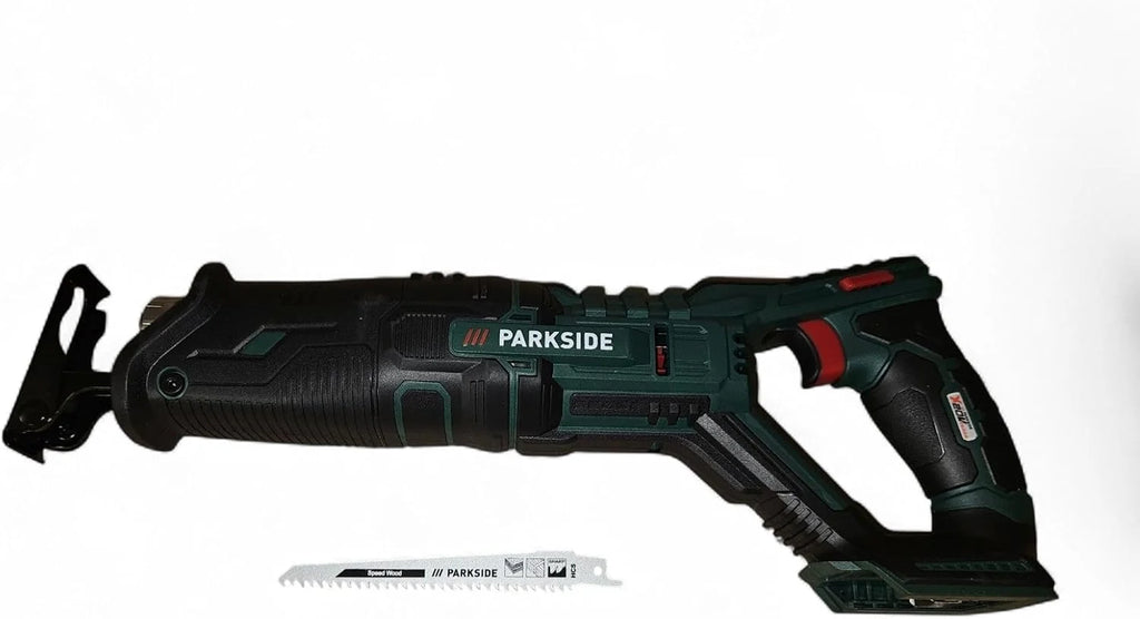 Sierra sable Parkside PSSA 20-Li A1 + batería 2Ah + cargador, sierra tigre, cola de zorro