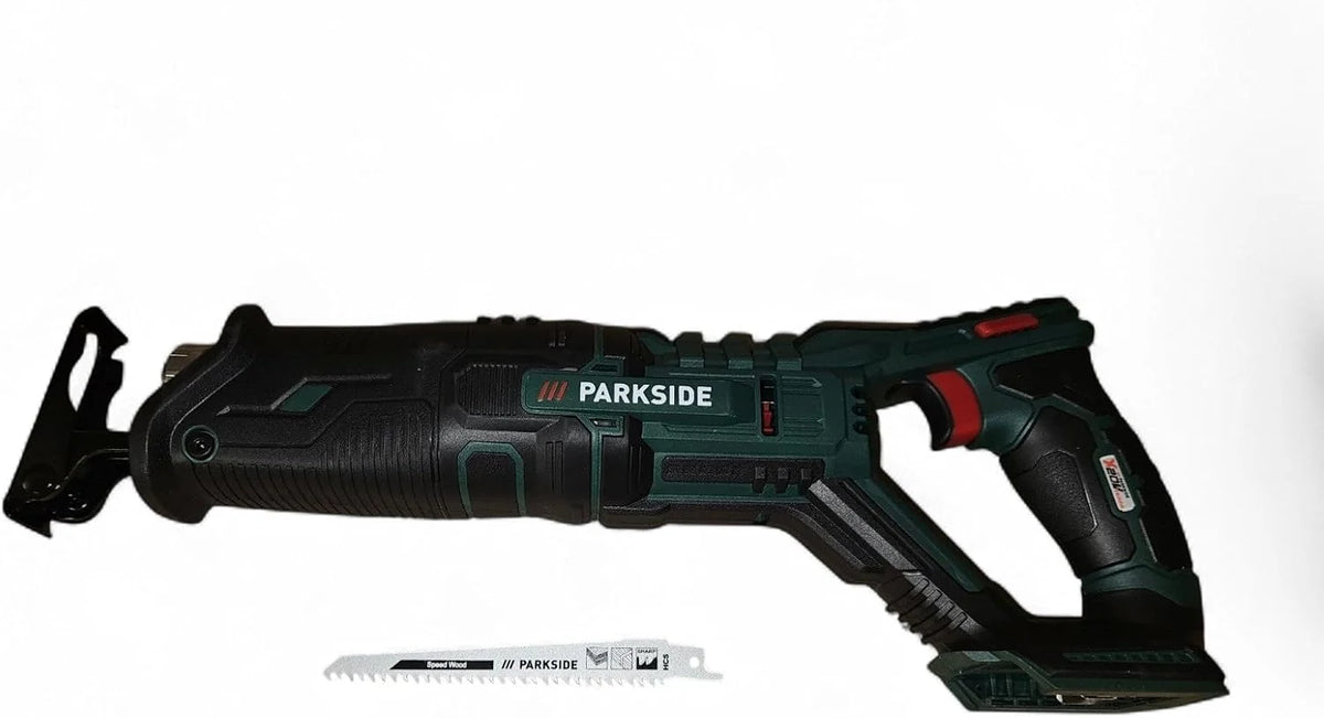 Sierra sable Parkside PSSA 20-Li A1 + batería 2Ah + cargador, sierra tigre, cola de zorro