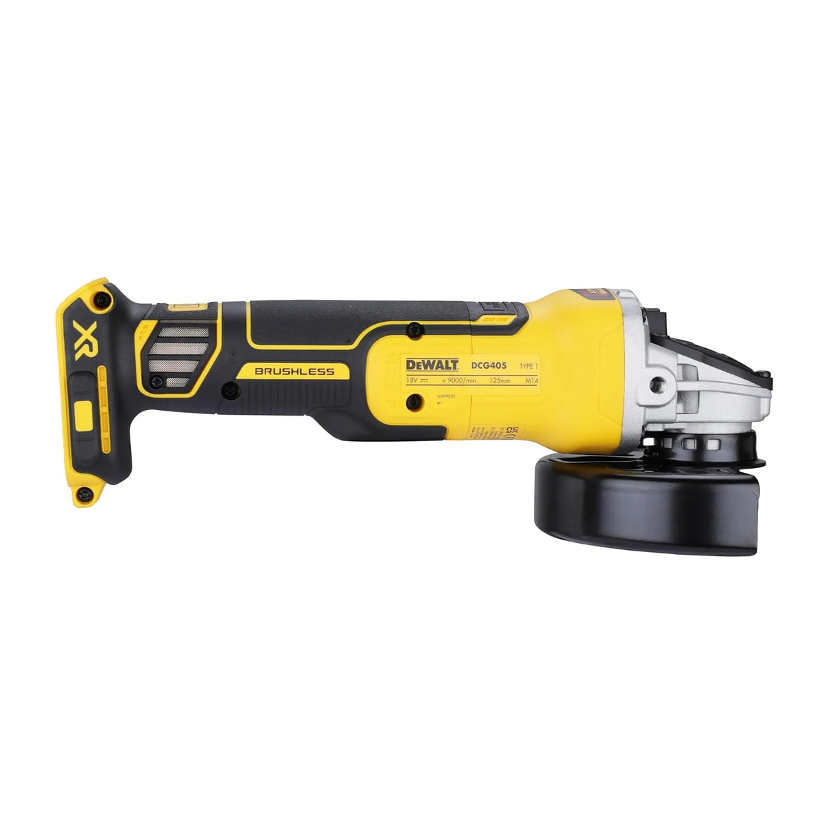 DEWALT DCG405N - Amoladora angular para 125 mm, 18 V XR, sin disco y sin cargador/batería
