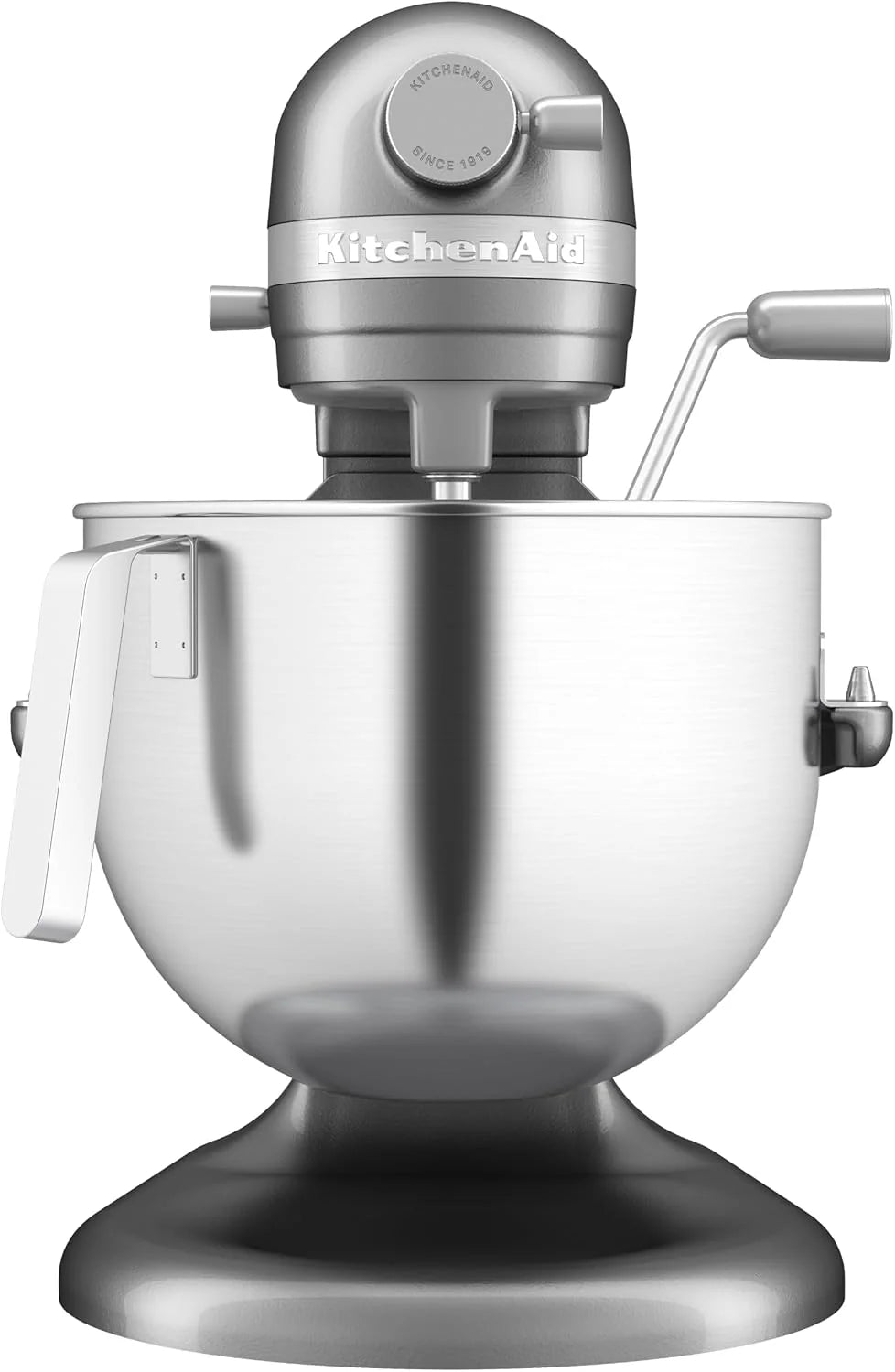 KitchenAid Batidora Amasadora Heavy Duty 6.6L, Engranajes Todo Metal, 11 Velocidades, Arranque Suave, Corte por Sobrecalentamiento, Bol 3 Puntos, Plata Contour