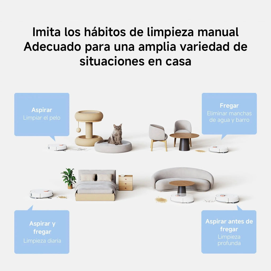 XIAOMI H40 Robot Aspirador con Auto-Vaciado, Aspiración 10000 Pa