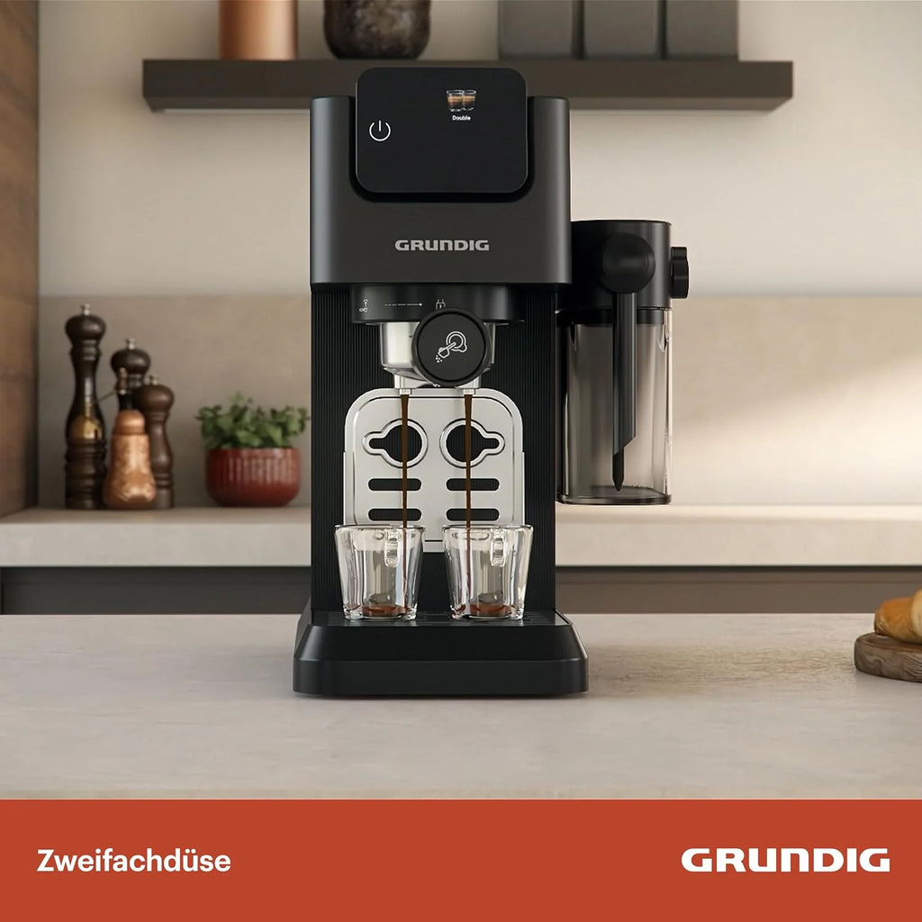 GRUNDIG KSM 6430 Delisia Coffee Series DC5300, Cafetera Automática, Apto para monodosis y cápsulas de café
