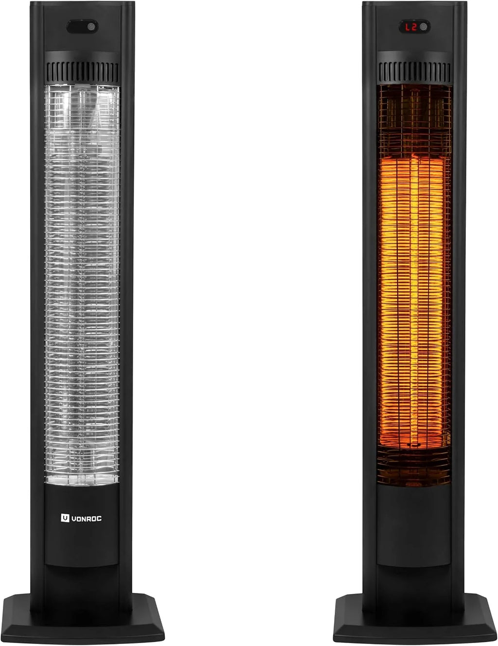 VONROC Filicudi Patio Heater 2000W with Carbon Infrared