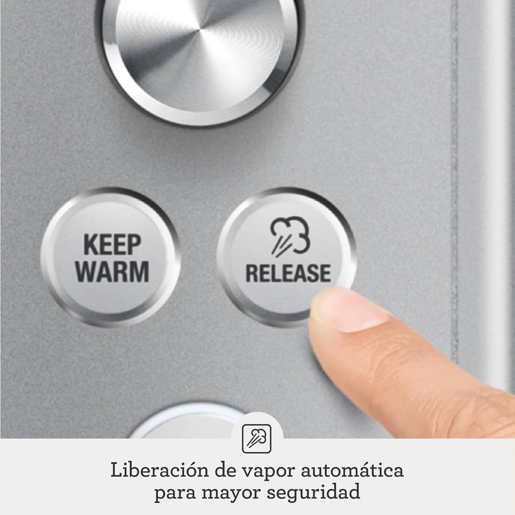 Sage Fast Slow Go Pro, Olla de Cocción a Presión y Lenta, Acero Inoxidable