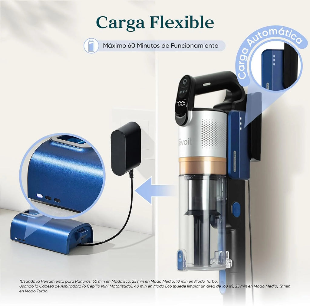 Levoit LVAC300 Aspiradora sin Cable para Mascota, Mini Cepillo Turbo, HEPA