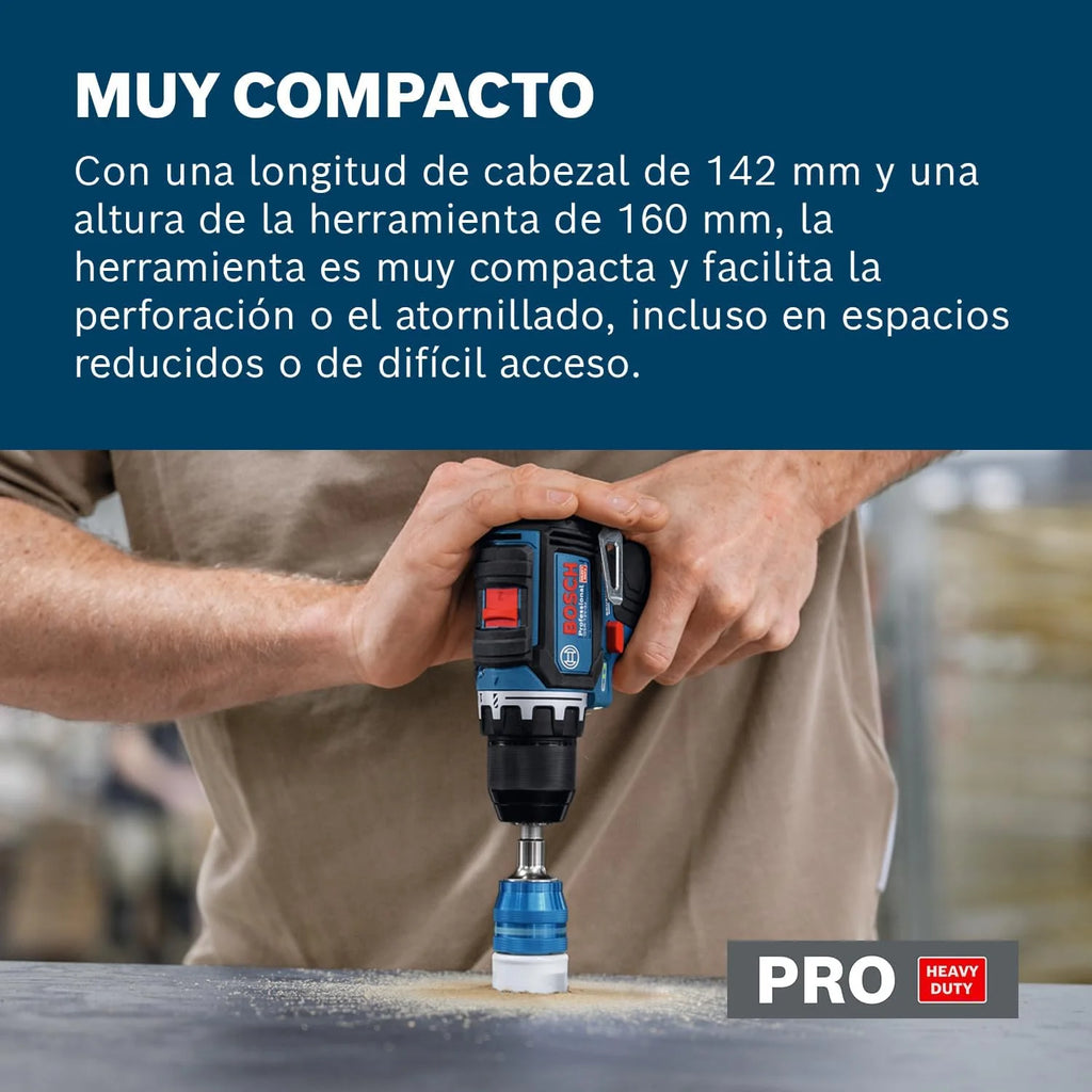 Taladro/atornillador a batería Bosch Professional 12V GSR 12V-32 (KickBack control óptimo, motor Brushless sin escobillas)