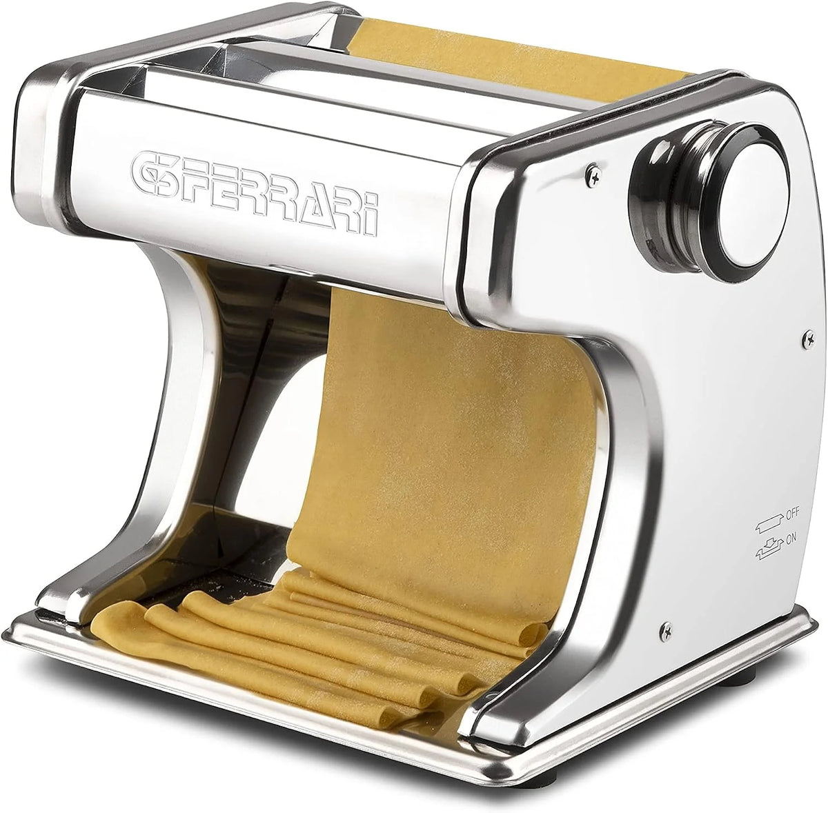 G3 Ferrari G20125 - Laminadora profesional, máquina para pasta con motor, 70 W, acero inoxidable